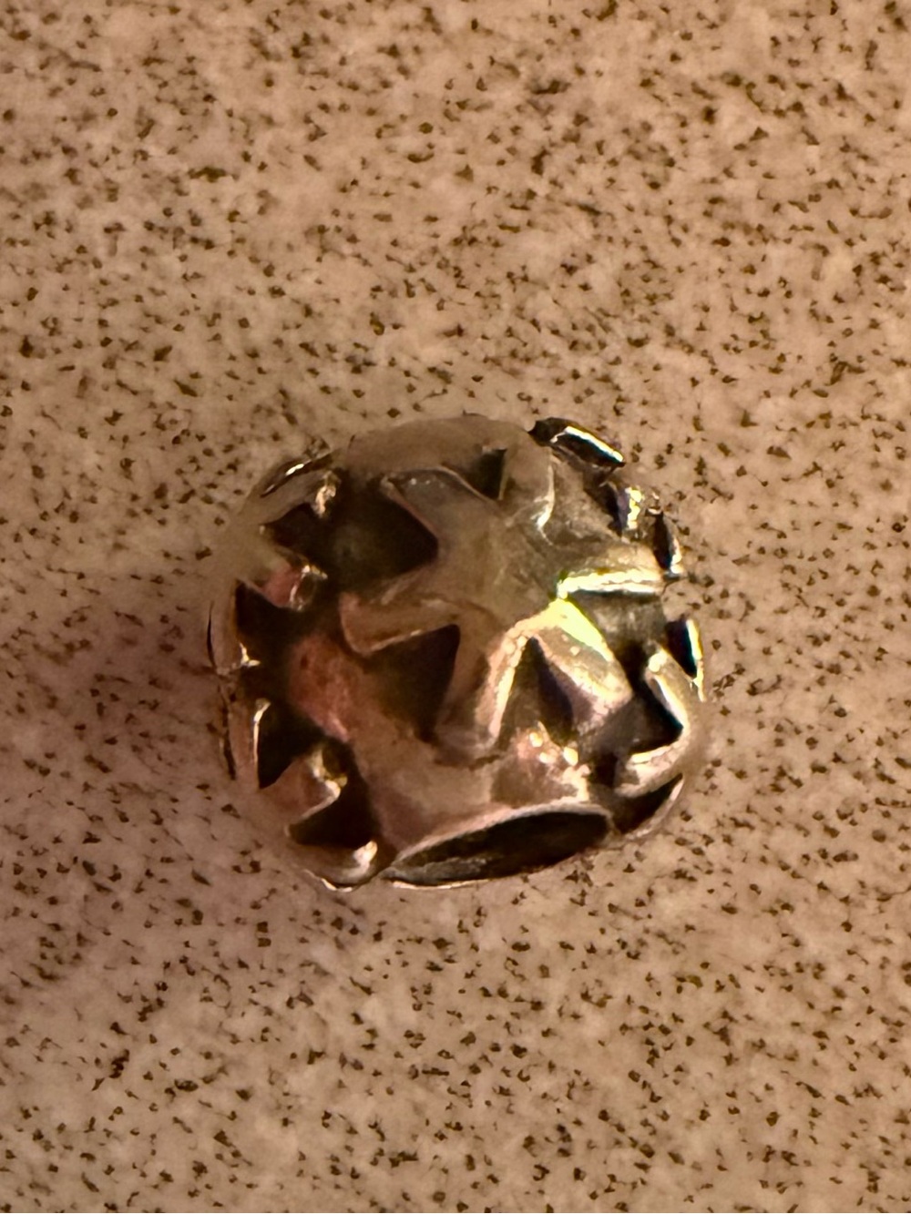 Trollbeads Silver Snowflake Charm Bead - Retired